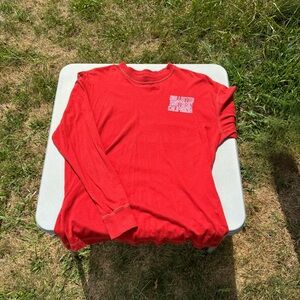 Red long sleeve Hollister shirt